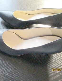 Klassische Leder Pumps Roberto Santi Italy blau Gr. 38 - Vintage - wie NEU - Rottendorf
