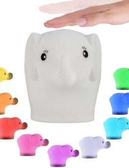 Pauleen LED Nachtlicht Night Elephant, Farbsteuerung, Farbwechsel, Nachtlichtfunktion, LED fest integriert, Farbwechsler, LED-Modul, Elefant, BPA-Frei, Farbwechsel RGBW