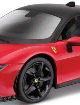 Bburago Sammlerauto Ferrari SF90 Stradale, rot, Maßstab 1:18