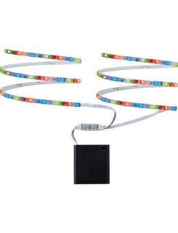 Paulmann LED-Streifen Function Mobil Strip 2x80cm RGB 1,2W 9V 6LR61 Weiß Metall/Kunststoff, 2-flammig