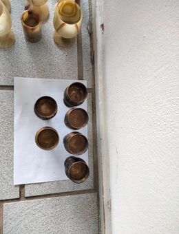 6 Metallbecher gebraucht - Dettenheim