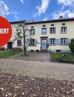 Bauernhaus + Einliegerwohnung 100m2 wie aus dem Bilderbuch nahe der Grenze Luxemburg - Mettlach