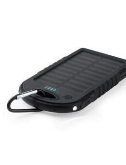 Schwarze USB Solarpowerbank - Radevormwald (Stadt auf der Höhe)