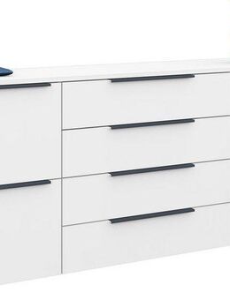 borchardt Möbel Sideboard Tom, Breite 166 cm, verstellbare Einlegeböden, lackierte Alu-Profilgriffe