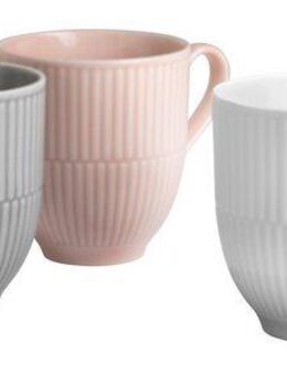 Seltmann Weiden Becher Amina, Tassen-Set 3-tlg., Porzellan, Becher, Tassen-Set, besteht aus drei verschiedene Farben