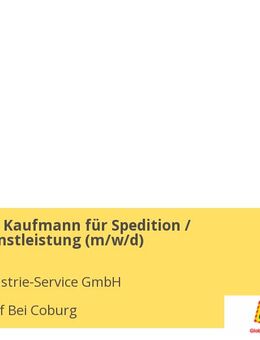 Ausbildung Kaufmann für Spedition / Logistikdienstleistung (m/w/d) - Ebersdorf (Coburg)