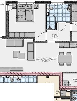 Energieeffiziente Neubau-ETW mit 3 Zimmern und großem Balkon - Lippstadt