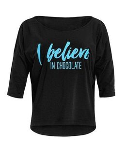Winshape 3/4-Arm-Shirt MCS001 ultra leicht mit Neon blauem Glitzer-Aufdruck