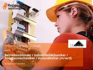 Betriebsschlosser / Industriemechaniker / Anlagenmechaniker / Instandhalter (m/w/d) - Bad Wörishofen