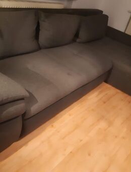 Anthrazit farbiges Ecksofa mit Bettkasten (300 cm x 200 cm) - Eichenau