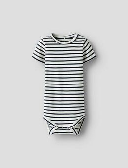 Name It Kurzarmbody NBNBANI SS BODY NOOS Baumwollmischung, Jersey Rippqualität
