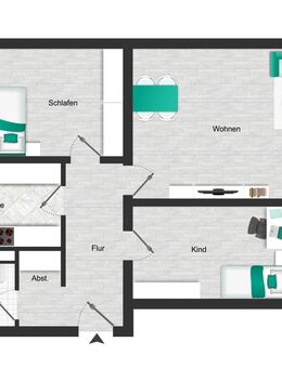 Stilvolle und einladende 3-Zimmer-Wohnung in zentraler Lage! - Neu Isenburg Zentrum