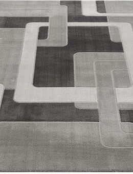 Home affaire Teppich Anesa, rechteckig, Höhe: 12 mm, mit handgearbeitetem Konturenschnitt, flach, Kurzflor, elegant