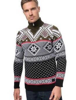 Rusty Neal Strickpullover mit winterlichem Muster