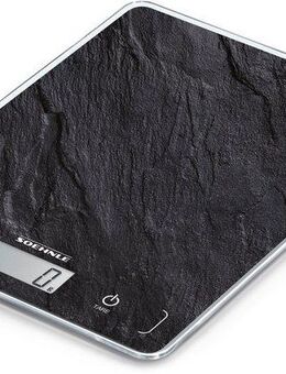 Soehnle Küchenwaage Page Compact 300 Slate, Tragkraft 5 kg, 1 g genaue Teilung