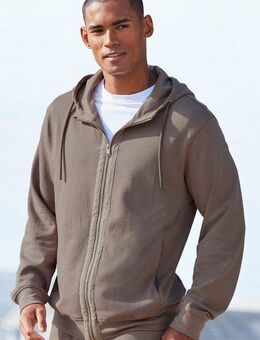 AUTHENTIC LE JOGGER Kapuzensweatjacke Sweatjacke mit Eingrifftaschen aus Baumwoll-Mix