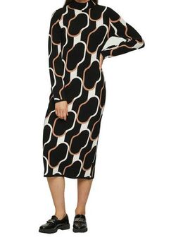 s.Oliver BLACK LABEL Strickkleid 3/4 lang, mit Stehkragen