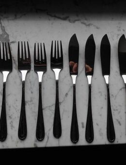 WMF Cromargan Fischbesteck 6 Messer+ 6 Gabeln Koblenz? zus. 15,- - Flensburg