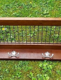Original Vintage Wandgarderobe mit Hutablage - aus den 40er/50er Jahren - Niederfischbach