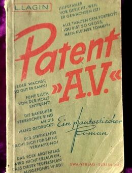 Patent „A.V.“ - ein phantastischer Roman  von L.Lagin - Niederfischbach