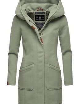 Marikoo Wintermantel Maikoo hochwertiger Mantel in Wollmantel-Optik mit großer Kapuze