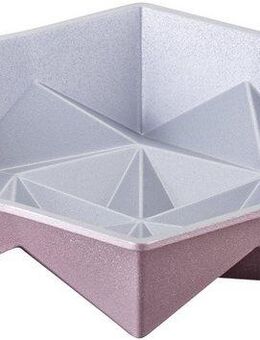 Dr. Oetker Backform Origami, (1-tlg), Rundform Origami – Gugelhupfform, Backform aus Aluminiumguss, +230 °C
