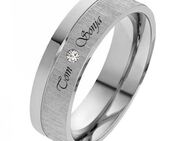 Damenring Edelstahl DE132 mit Stein - Aholming