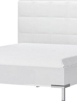 Places of Style Bett Piano, Liegefläche 160x200 oder 180x200cm, FSC-zertifiziert, mit gepolstertem Kopfteil, UV Lackierung hochglanz beige oder weiß