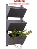 Dobar Wandbeet mit 3 Pflanzkästen grau #DH5 in 75217