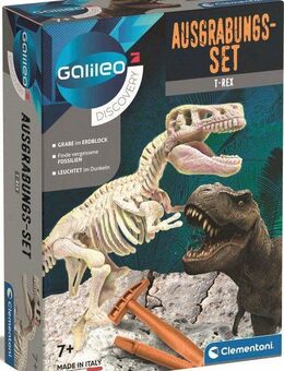 Clementoni® Experimentierkasten Galileo, Ausgrabungs-Set T-Rex, Made in Europe