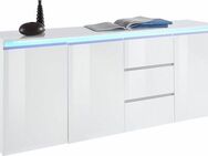 INOSIGN Sideboard Magic, Kommode, Schrank, Kredenz, mit 3 Türen und 3 Schubkästen Hochglanz lackiert (B/T/H) 200x40x80 cm
