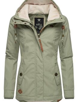 Ragwear Winterjacke Monade Damen Winterparka mit Kapuze und m. Fleece gefüttert