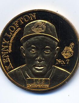 NIB 1999 KENNY LOFTON COA Enviromint Bronze "SAMPLE" Coin Cleveland Indians MLB - Ochsenfurt