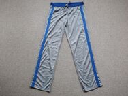 Workout Fitness Sweatpants Hose grau blau Streifen XL - Niddatal