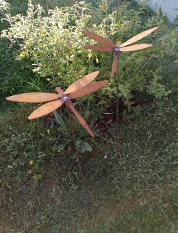 Edelrost Libellenstecker Gartenstecker in 2 Größen - Kraftisried