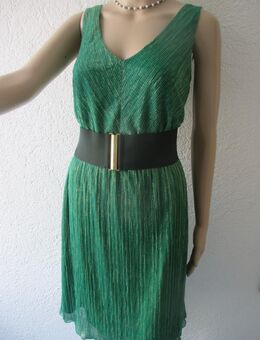NEU * 20er Jahre Style * Pliseè- Falten * Lurex Glitzer * Cocktail * Abend * Etui- Kleid "ESPRIT" Gr. 40- 42/ M * smaragd- grün * gold * - Riedlingen