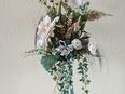 Bodenvase Saphira mit Kunstblumen - Glasvase Vase Blumenbukett in 52511