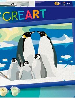 Ravensburger Malen nach Zahlen CreArt, Pinguin-Familie, Made in Europe