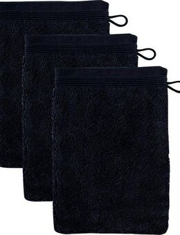 Möve Waschhandschuh Superwuschel, (Set, 3-St), Waschhandschuh Set mit Bordüre, 100% Premium Cotton Baumwolle, weich