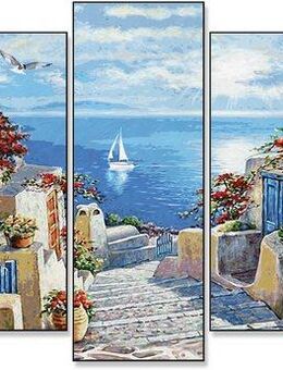 Schipper Malen nach Zahlen Meisterklasse Polyptychon - Mykonos, Made in Germany