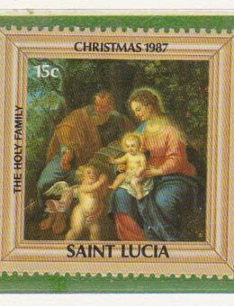 Weihnachtsbriefmarke aus St.Lucia  (000b) - Hamburg