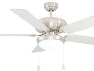 EGLO LED Deckenleuchte BALLINA Deckenventilator, Ventilatorfunktion, Leuchtmittel wechselbar, Deckenlampe, Ventilator mit Licht, Zugkette, Wendeflügel, Ø 132cm
