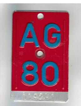 Fahrradteile Velo Nr. AG 1980 - Volketswil