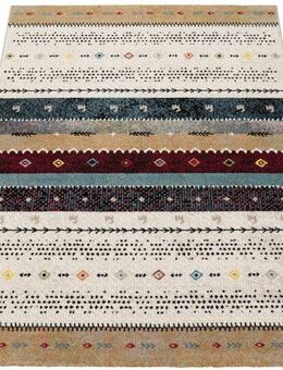 Paco Home Teppich Nomaden 815, rechteckig, Höhe: 16 mm, Kurzflor, Gabbeh Design, gestreift, ideal im Wohnzimmer & Schlafzimmer