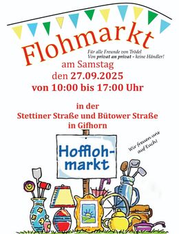 Flohmarkt in Gifhorn, 27.9.25. 10-17 Uhr, Stettiner Str und Bütower Str - Gifhorn