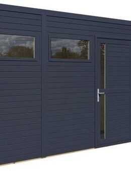 BERTILO Gartenhaus Cubus 3 Lounge anthrazit, BxT: 559x240 cm