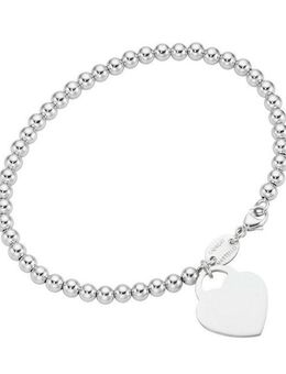 GIORGIO MARTELLO MILANO Armband Kugeln mit Behang Herz, Silber 925