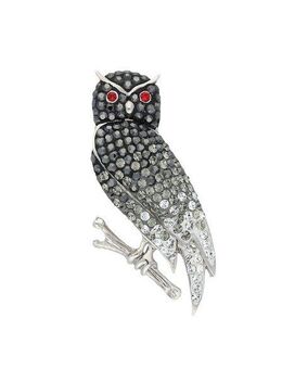 Vivance Brosche Eule, Swarovski Elemente