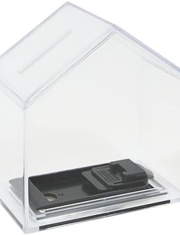 HMF Spardose Haus Acryl transparent Geldspardose #47720 - Birkenfeld (Baden-Württemberg)