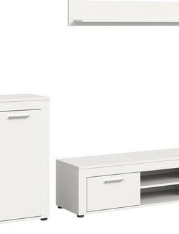 INOSIGN Wohnwand Aosta, Breite 255cm, bestehend aus Highboard, Lowboard, Wandboard, (3-St), Wohnwand, Kombination, Anbauwand, Möbel Set, Schrankwand, Möbel Kombi